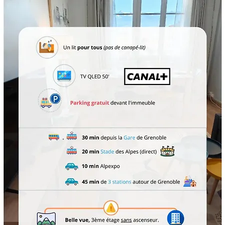 Spacieux T4 Vue Sur Les Alpes Apartamento *